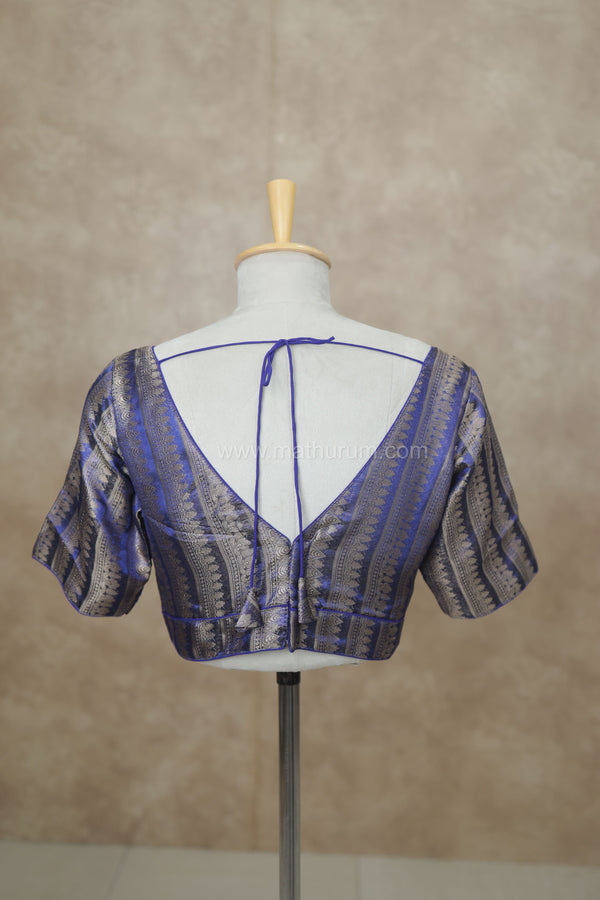 Megalai- Dark Blue Blouse