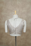 Megalai- Light Gold Blouse (Attachable Sleeves)