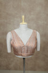Megalai- Light Copper Blouse (Attachable Sleeves)