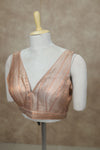 Megalai- Light Copper Blouse (Attachable Sleeves)