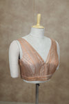 Megalai- Light Copper Blouse (Attachable Sleeves)