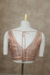 Megalai- Light Copper Blouse (Attachable Sleeves)