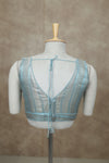 Megalai-Sky Blue Blouse (Attachable Sleeves)