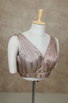Megalai- Rose Gold Blouse (Attachable Sleeves)