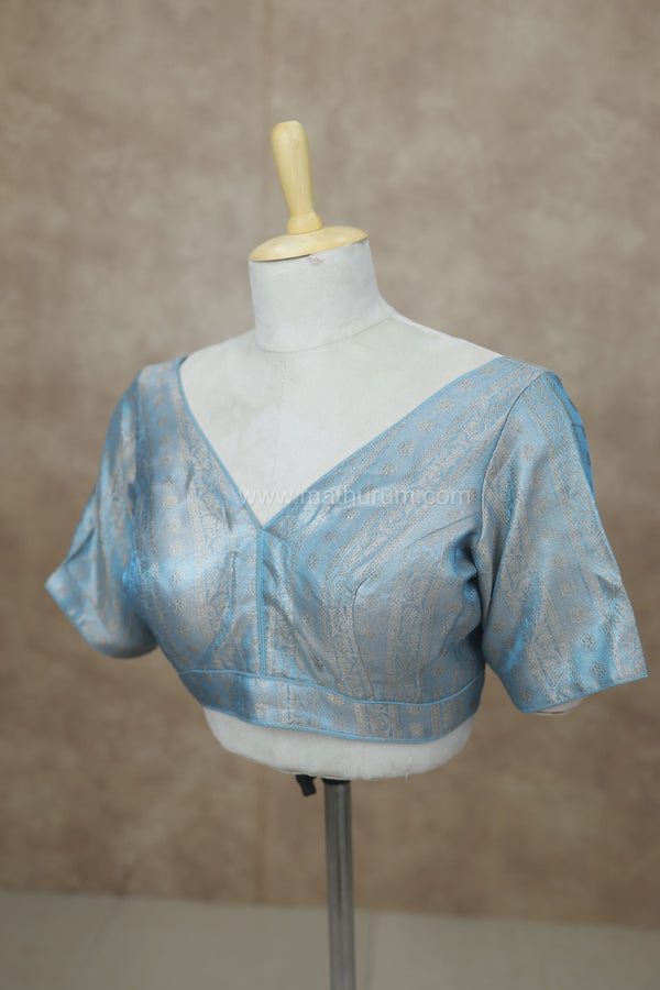 Megalai- Light Blue Blouse