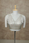 Megalai- Pastel Green Blouse (Attachable Sleeves)