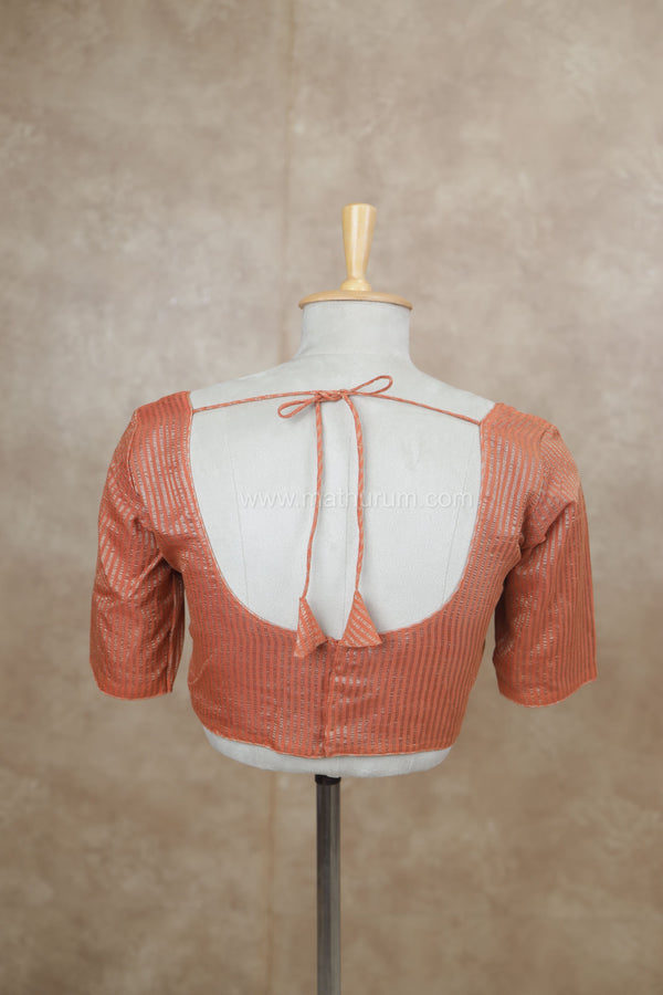 Zyra - Rust Orange Blouse