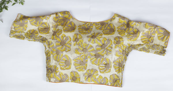 Ziva- Yellow Strechable Blouse