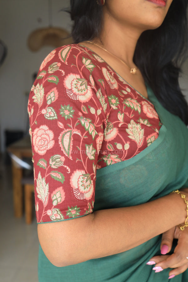 Mandara - Maroon Blouse