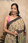 Naksha- Brown Chiffon Saree