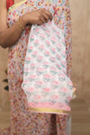 Naksha- Pink Chiffon Saree