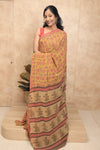 Gulmohar- Mustard Georgette Saree