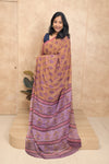 Gulmohar- Brown Georgette Saree