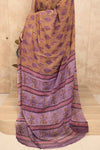 Gulmohar- Brown Georgette Saree