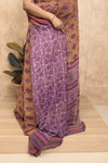 Gulmohar- Brown Georgette Saree