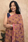 Gulmohar- Brown Georgette Saree