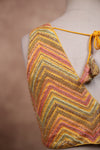 Mogra- Yellow Blouse (Attached Sleeves)