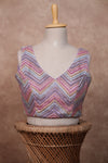 Mogra- Lavendar Blouse (Attached Sleeves)