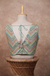 Mogra- Blue Blouse (Attached Sleeves)