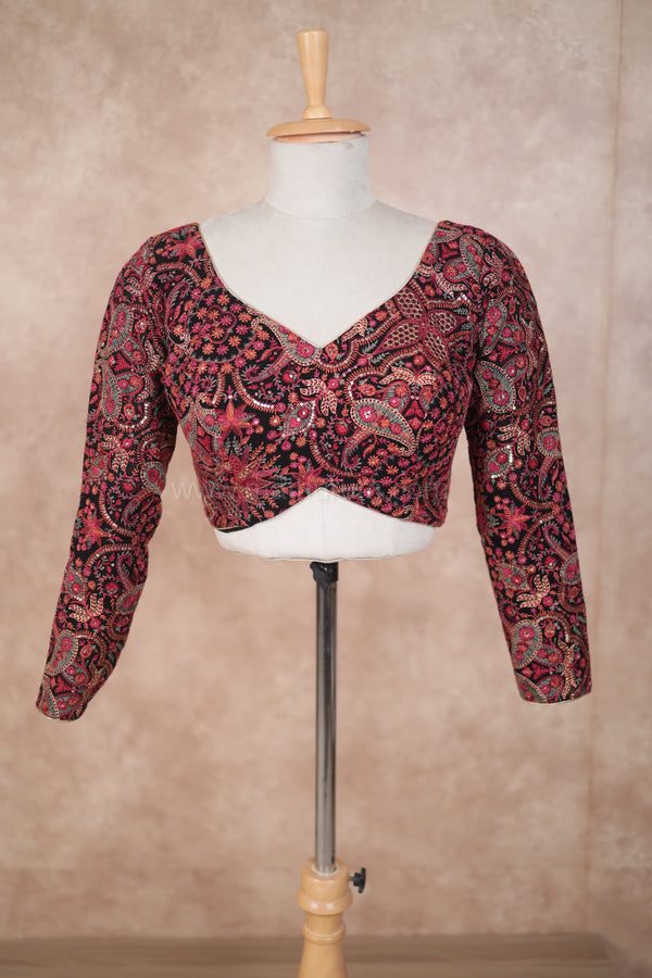 Kash - Black Full Sleeve Blouse
