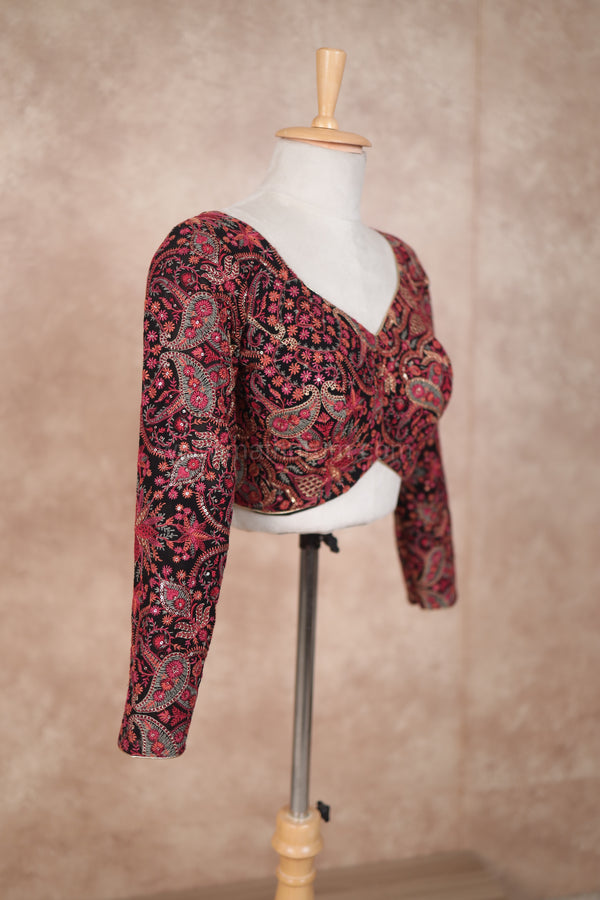 Kash - Black Full Sleeve Blouse