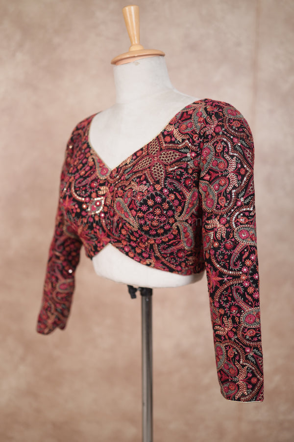 Kash - Black Full Sleeve Blouse