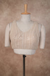 Noor- Beige Blouse (Attached Sleeves)