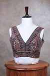Jiya- Black Blouse (Attachable Sleeves)