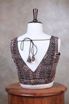Jiya- Black Blouse (Attachable Sleeves)