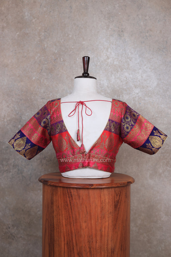 Navarangi- Pink Multi Blouse