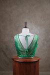 Kundhavai - Light Green Blouse (Attachable Sleeves)