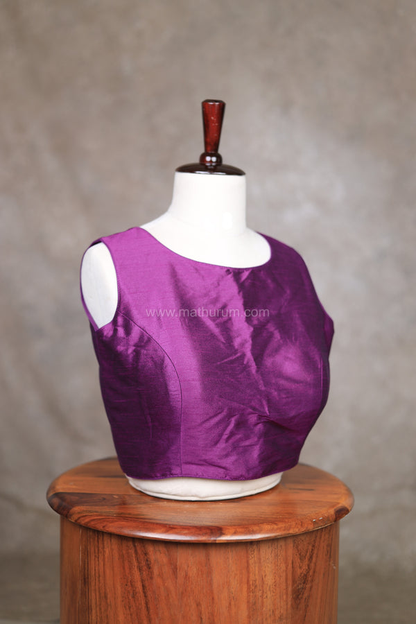Vaigai- Violet blouse 2.0 (Attachable Sleeves)