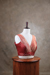 Kundhavai - Light Maroon Blouse (Attachable Sleeves)