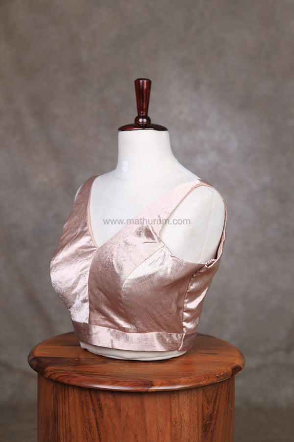 Kaira- Rose Gold Blouse (Sleeveless)