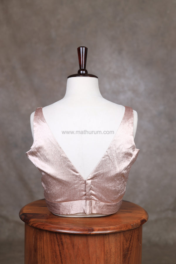 Kaira- Rose Gold Blouse (Sleeveless)