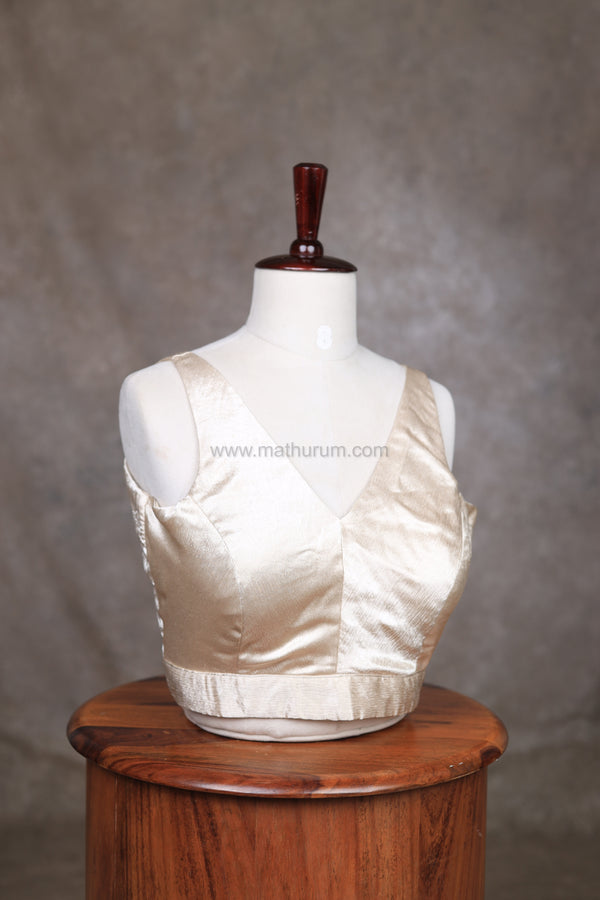 Kaira- Cream Blouse (Sleeveless)