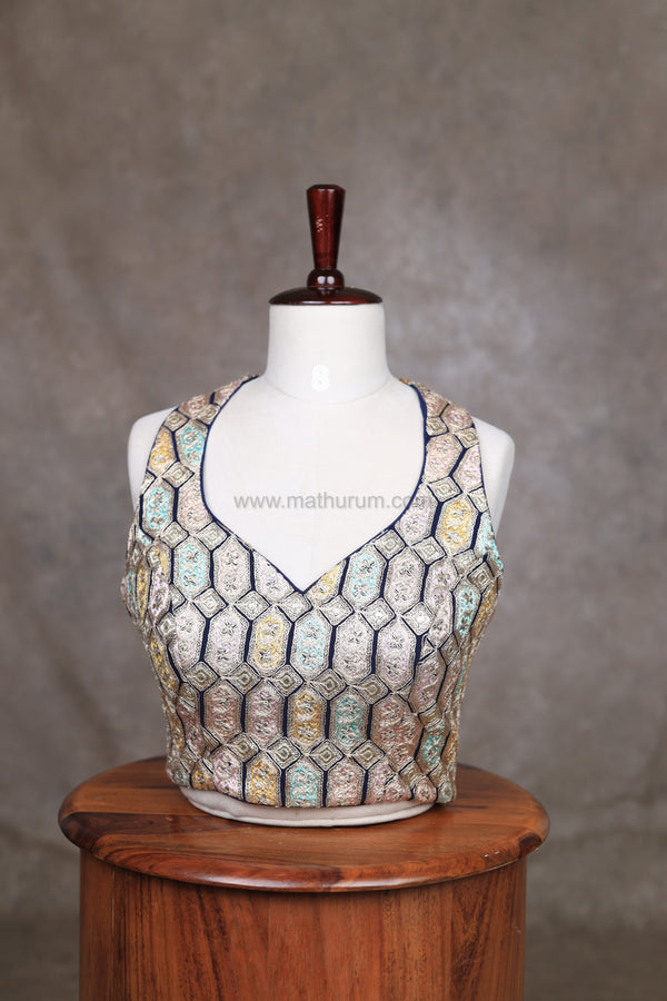 Utsav Blue Blouse