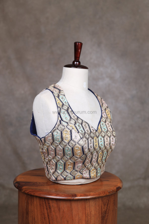 Utsav Blue Blouse