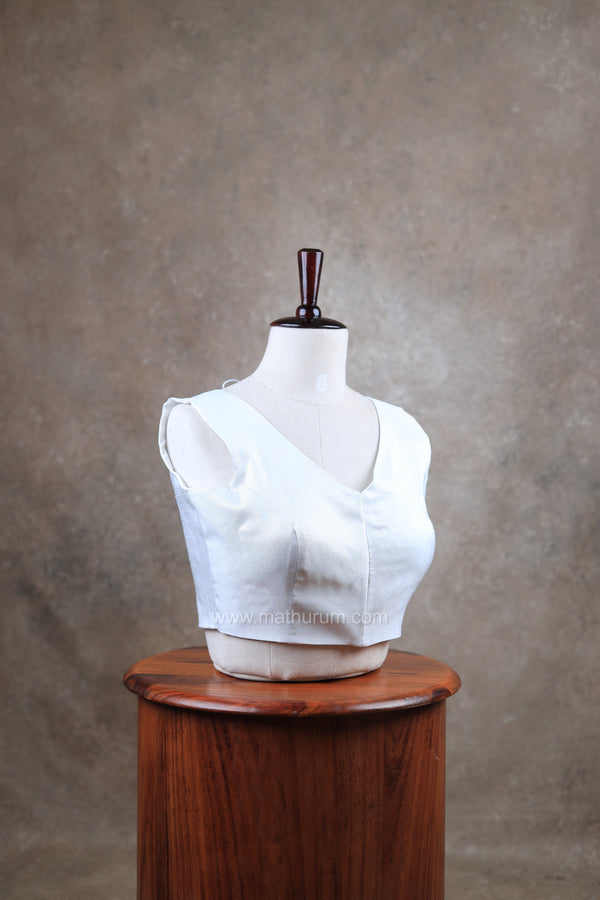 Taal-Silver Blouse (Attachable Sleeves)