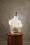 Taal- Light Gold Blouse (Attachable Sleeves)