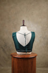 Rangeela- Dark Green Blouse (Attachable Sleeves)