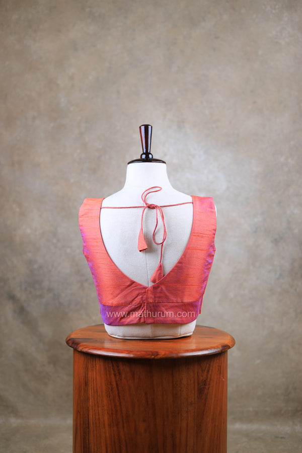 Rangeela- Onion Pink Blouse (Attachable Sleeves)