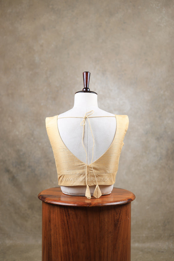 Rangeela- Beige Blouse (Attachable Sleeves)