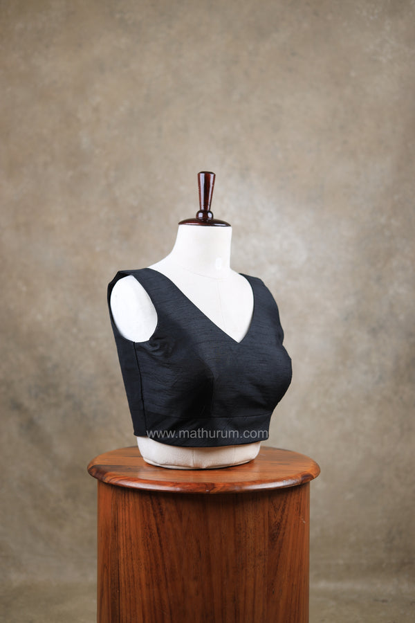 Rangeela- Black Blouse (Attachable Sleeves)