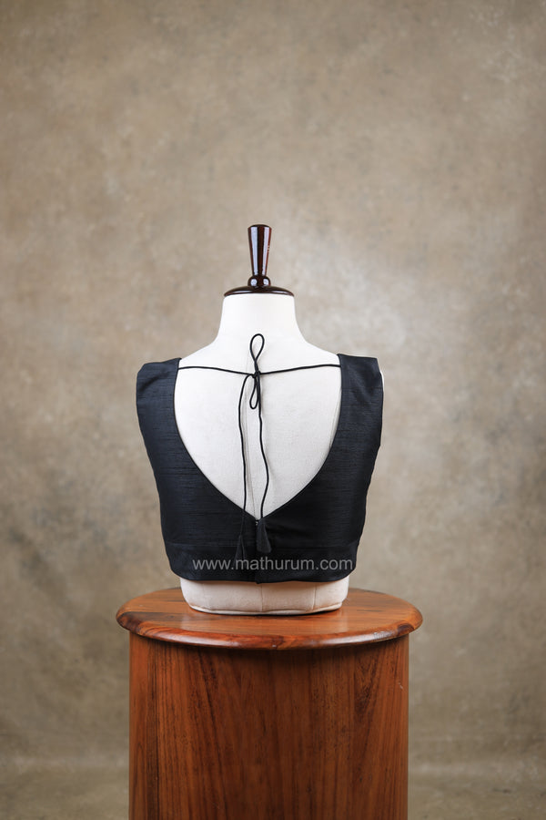 Rangeela- Black Blouse (Attachable Sleeves)