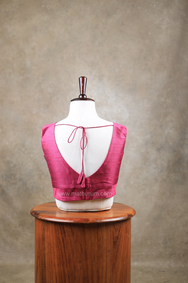 Rangeela- Majenta Blouse (Attachable Sleeves)