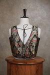 Veena- Black Blouse (Attachable Sleeves)