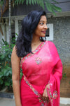 ROYA DARK PINK - DESIGNER SAREE