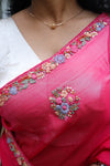 ROYA DARK PINK - DESIGNER SAREE