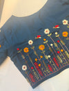 Botanica - Cobalt Blue Embroidery Blouse